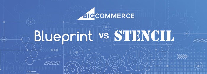 Image comparing blueprint and stencil. Text asks which is better for business.