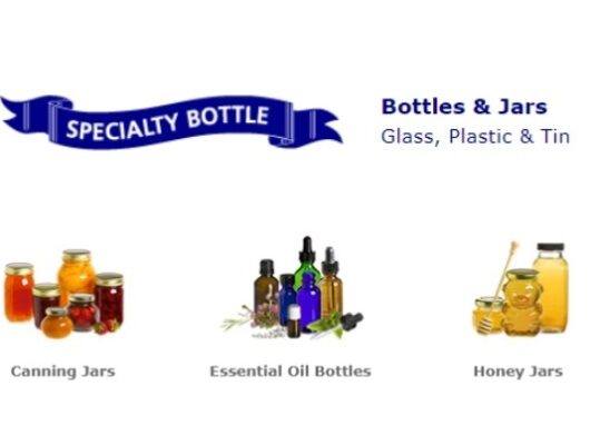 header with SpecialtyBottle.com featured products